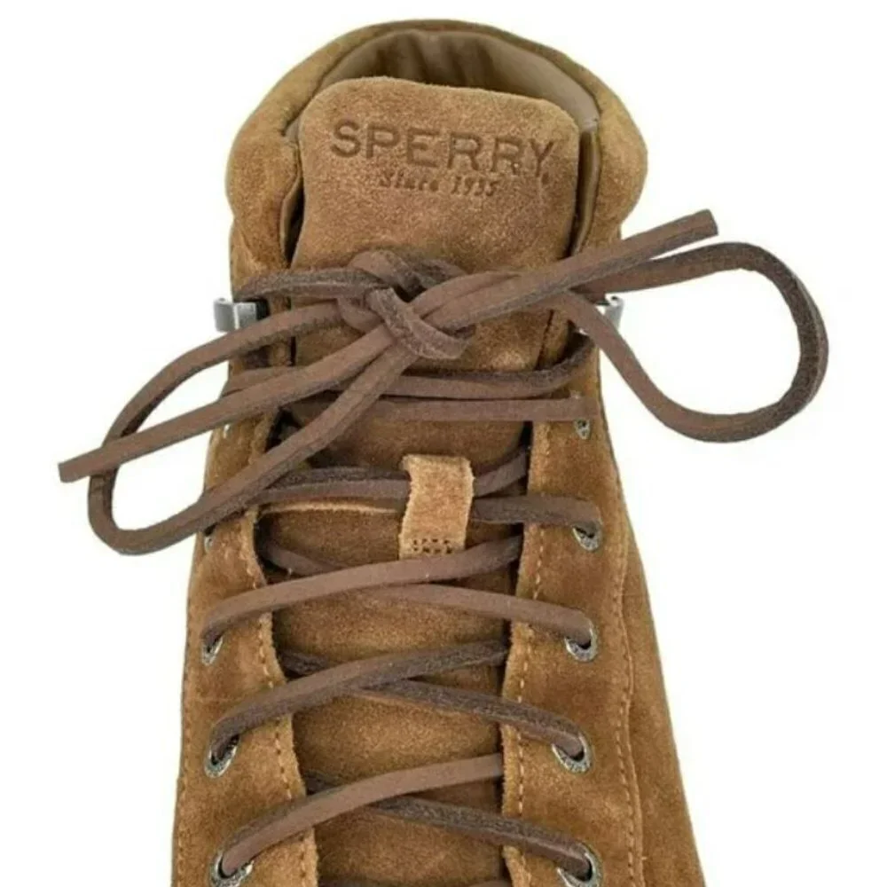 Sperry Watertown LTT Light Brown Waterproof Suede Mens Boots 9.5M